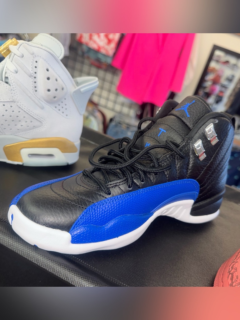 Jordan Black & Game Royal High-Top Basketball Shoe